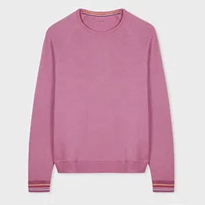 Paul Smith Women's Pink Lounge Sweatshirt With 'swirl' Cuffs