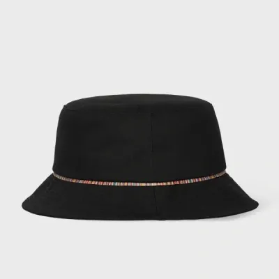 Paul Smith Women's 'signature Stripe' Bucket Hat Black