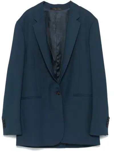 Paul Smith Wool Blazer In Blue