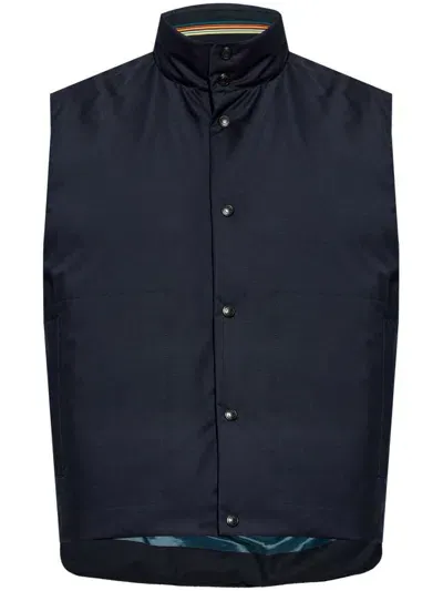 Paul Smith Wool Gilet In Blue