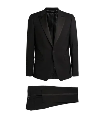 Paul Smith Wool-mohair Single-breasted Tuxedo In Black