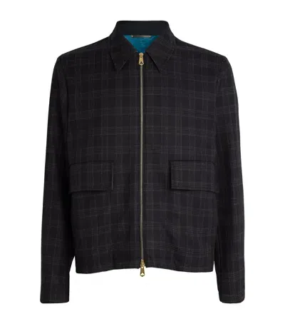 Paul Smith Wool Storm System Jacket In Black