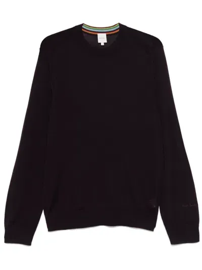 Paul Smith Wool Sweater In Dark Violet