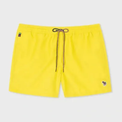 Paul Smith Yellow Zebra Logo Swim Shorts