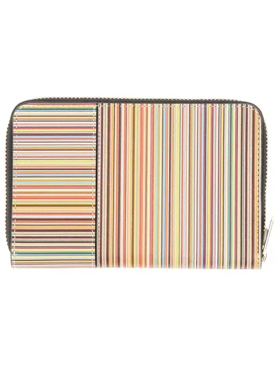 Paul Smith Zipped Wallet In Multicolour