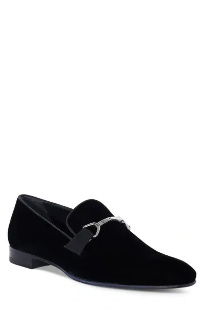 Paul Stuart Horatio Horse Bit Loafer In Black