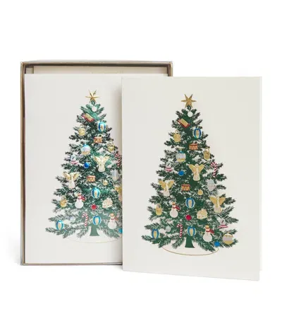 Paula Skene Christmas Tree Christmas Cards In Green