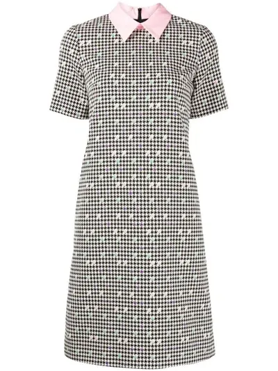 Paule Ka Pid De Coq Jacquard Shirt Dress In Black