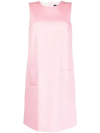 Paule Ka Sleeveless Shift Dress In Pink