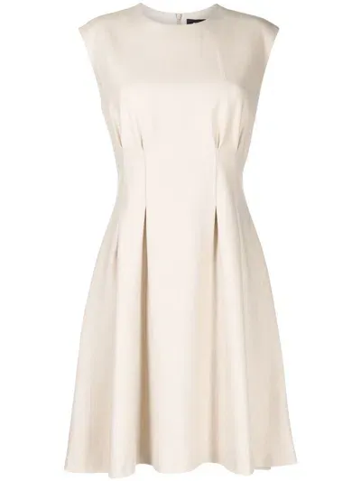 Paule Ka Sleeveless Skater Dress In Neutrals