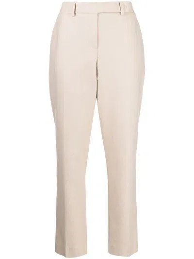 Paule Ka Wool Tapered-leg Trousers In Neutrals