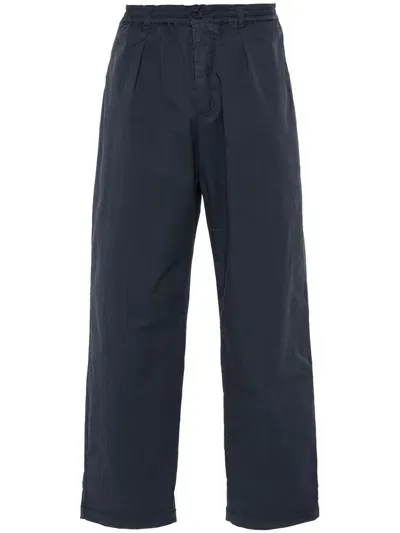 Paura Gerard Straight-leg Trousers In 423 Dark Blue