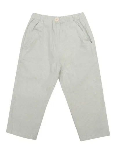 Paz Rodriguez Woven Newborn Trousers "glaciar" In Green