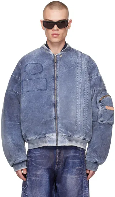 Pdf Blue Rayan Bomber Jacket In Blau