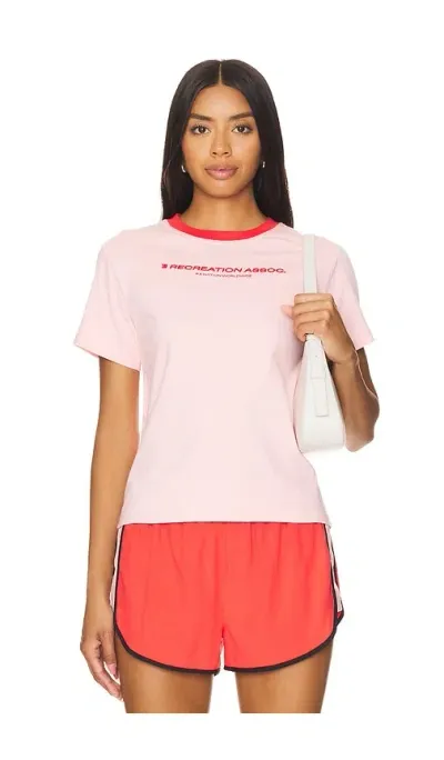 P.e Nation Department Short Sleeve Tee In Crystal Rose