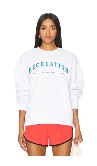 P.e Nation Sweatshirt Heyward In White