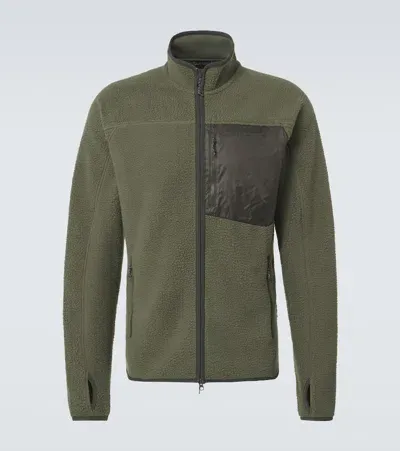 Peak Performance Pile Teddy Fleece Jacket In Green