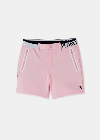 Pearly Gates Pink Herringbone Shorts