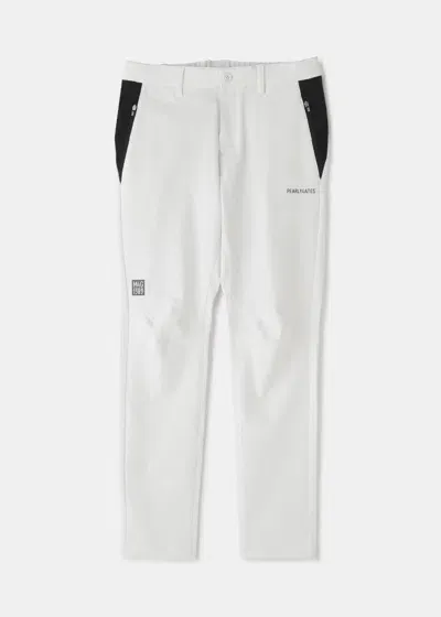 Pearly Gates White Block Cross Pants