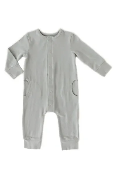 Pehr Babies' Essential Organic Cotton Romper In Soft Sea