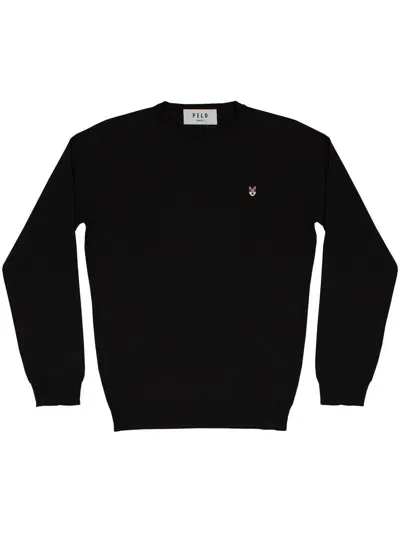 Pelo Foundation Dog-appliqué Jumper In Black