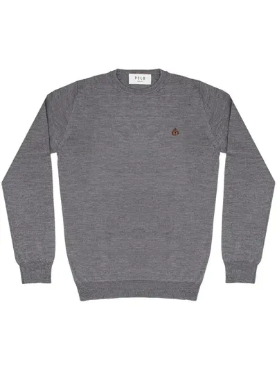 Pelo Foundation Girocollo Merinos Clothing In Grey