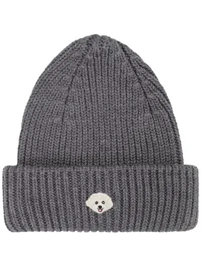 Pelo Foundation Maltese Patch Beanie In Grey