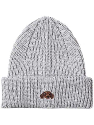 Pelo Foundation Sausage Dog Beanie In Grey