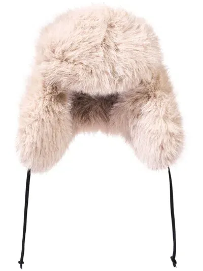 Perfect Moment Faux-fur Trapper Hat In Neutrals