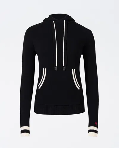 Perfect Moment Hayley Merino Wool Hoodie S In Black