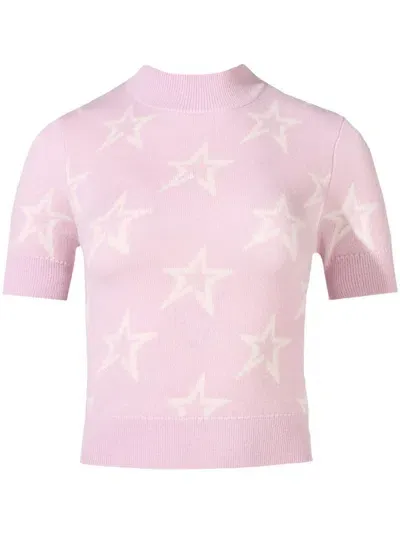 Perfect Moment Knitted T-shirt In Pink