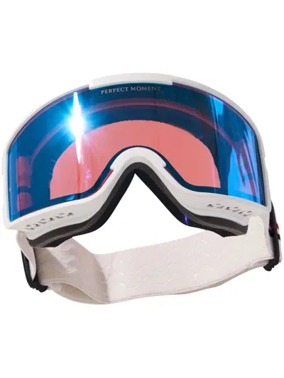 Perfect Moment Logo-print Ski Goggles In Blue