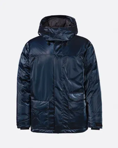 Perfect Moment Max Down Parka Jacket S In Blue-liquid