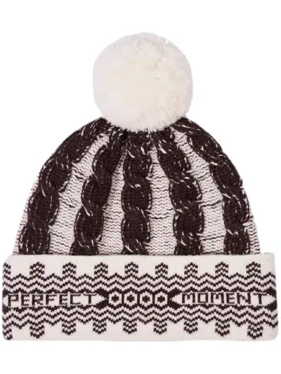 Perfect Moment Merino-wool Bobble Hat In White