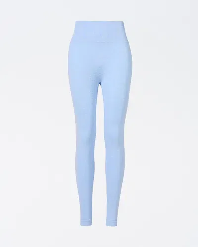 Perfect Moment Seamless Thermal Legging In Bluebird-blue