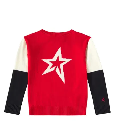 Perfect Moment Kids' Wool Sweater In Red