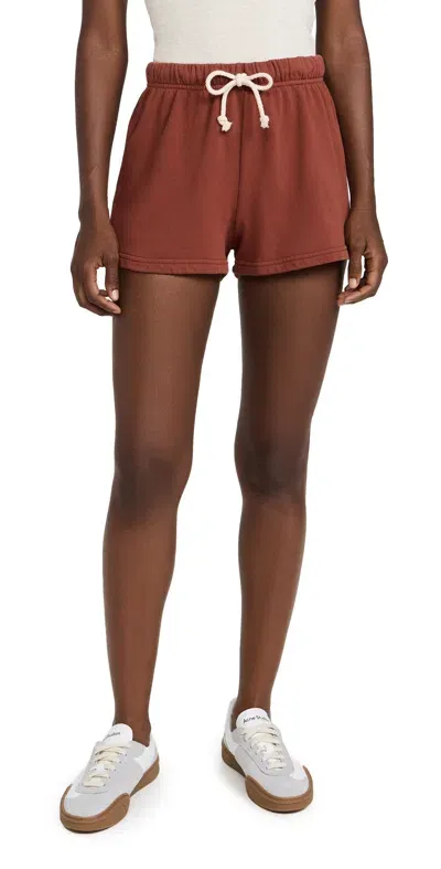 Perfectwhitetee Beach Fleece Sweatshorts Russet