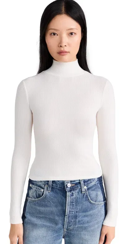 Perfectwhitetee Noelle Rib Turtleneck Sugar