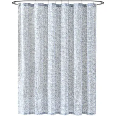 Peri Home Ikat Eyelet Shower Curtain In Blue