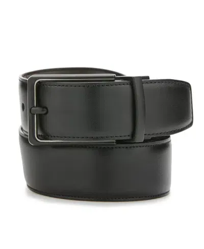 Perry Ellis Men's Black Leather Belt, Size Xl, Regular