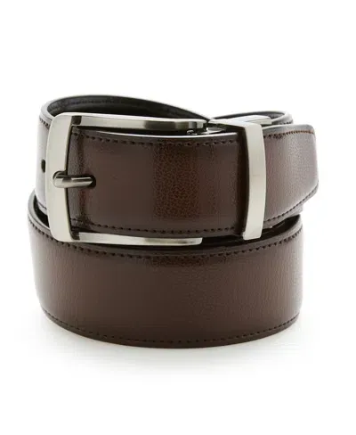 Perry Ellis Men's Burnished Edge Belt In Brown,black