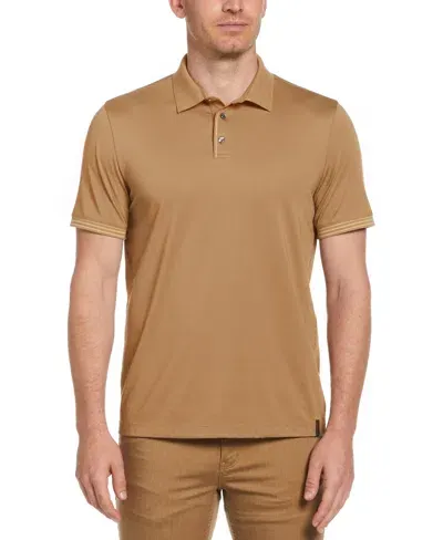 Perry Ellis Men's Icon Polo In Otter,brown