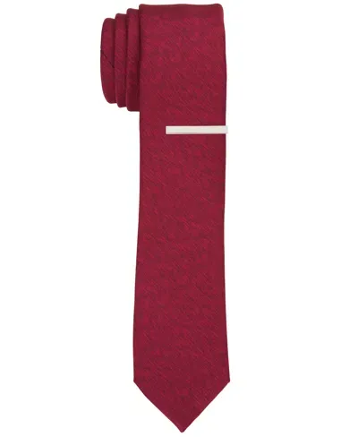 Perry Ellis Men's Kemp Solid Slim Tie In Red