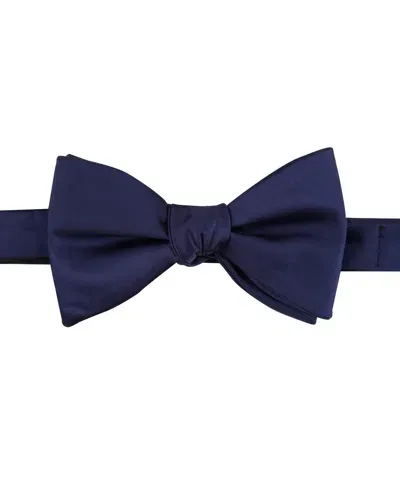 Perry Ellis Men's Large Pre-tied Bow Tie In Navy,blue