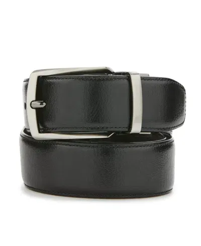 Perry Ellis Men's Park Slope Black Leather Belt, Size Medium, Regular