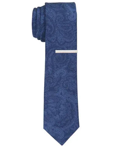 Perry Ellis Men's Randel Paisley Slim Tie In Navy,blue