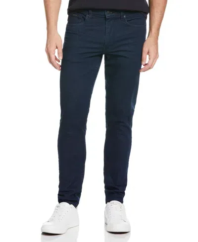 Perry Ellis Men's Recoverâ¢ Slim Tapered Fit Dark Indigo Denim Jeans In Dark Indigo,blue