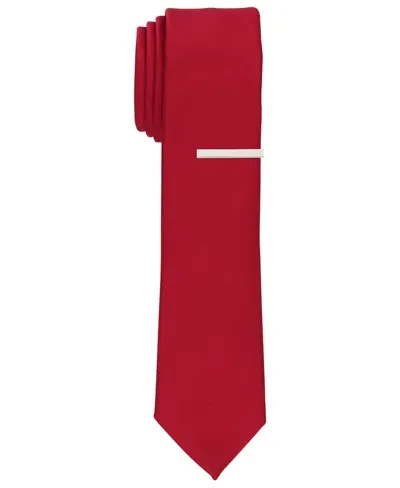 Perry Ellis Satin Solid Tie In Red