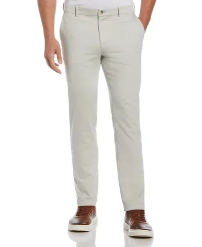 Perry Ellis Men's Slim Fit Anywhere Stretch Chino Pants In Stone,white