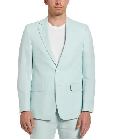 Perry Ellis Men's Slim Fit Linen Blend Suit Jacket In Light Green